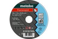 Metabo Flexiarapid 125x1,0x22,23 Inox, Trennscheibe, gerade Ausführung (616187000)