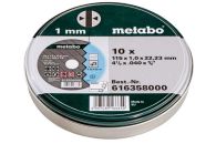 Metabo Satz=10xTrennscheiben Promotion 115x1,0x22,23 Inox, TF 41 , in Blechdose (616358000)