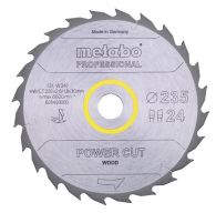 Metabo Sägeblatt power cut wood - professional, 235x2,6/1,8x30, Z24 WZ 20° (628493000)