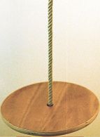 Tellerschaukel Holz, Durchmesser 30 cm Länge 210 cm