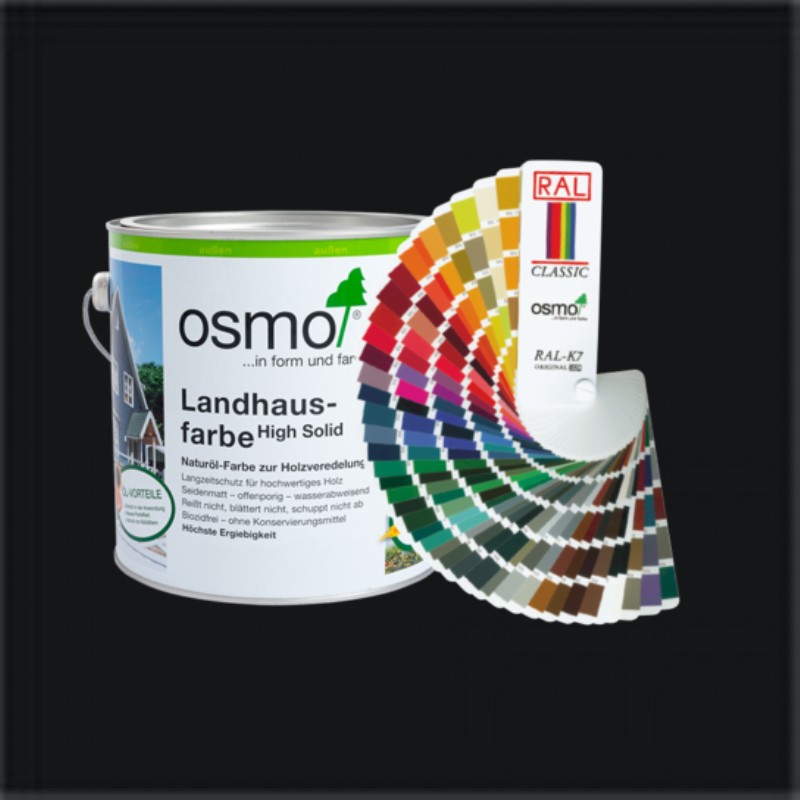 Osmo Country House Peinture RAL 9005 2,5 litres - Peinture noire